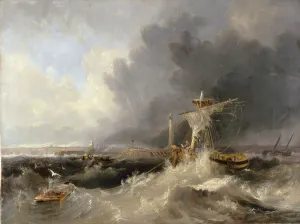 Sunderland Old Pier and Lighthouse with Ryhope Church in distance, 1840 (oil on canvas) Sunderland Old Pier and Lighthouse with Ryhope Church in distance, 1840 (oil on canvas)