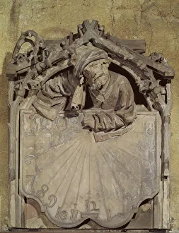 Sundial with the figure of an astronomer, 1493 (stone) Sundial with the figure of an astronomer, 1493 (stone)