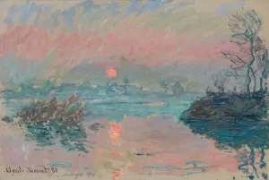 Sunset at Lavacourt; Coucher de soleil a Lavacourt, 1880 (oil on canvas) Sunset at Lavacourt; Coucher de soleil a Lavacourt, 1880 (oil on canvas)