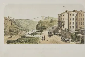 Suspension Bridge, from Sion Hill, Clifton, c.1875 (colour litho) Suspension Bridge, from Sion Hill, Clifton, c.1875 (colour litho)