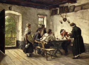 The Suspicious Customer; Ein mistrauischer Kunde (oil on canvas) The Suspicious Customer; Ein mistrauischer Kunde (oil on canvas)