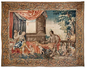Adorning Collection: Tapestry from the series, Women of Antiquity Illustrated, c. 1645 (wool & silk)