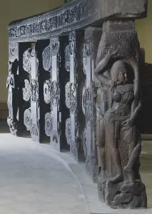 Chandra Yakshini Print, 2nd century BC Indian Relief