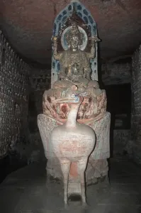 Dazu Rock Carvings Stone Sculpture Print, China