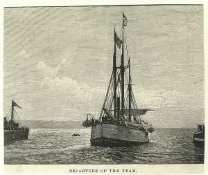 Historical Sailing Ships Prints: Departure of the Fram