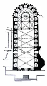 Gerona Cathedral Floor Plan Print