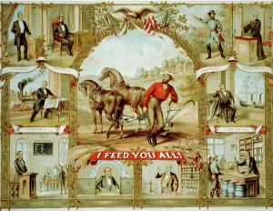 American Agriculture Prints: I Feed You All, 1875