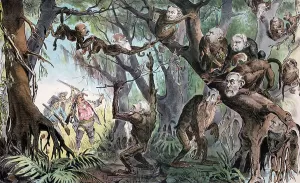 American Politics Cartoon Prints: Through the jungle, 1893