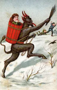 Historical Postcard Prints: Krampus