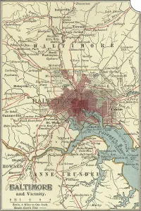 Cartography Illustration Prints: Map of Baltimore, c.1900 (engraving)