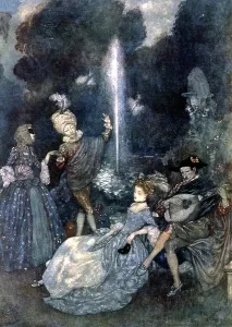 Historical Illustration Artist Prints: Moonlight, 1910 (illustration)