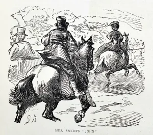 Mrs Smith's John, 1870 Engraving Print