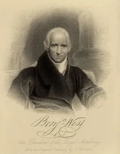 British Culture And History Prints: Portrait of Benjamin West