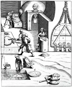 Refining Copper by Hungarian Process, 1580 Print