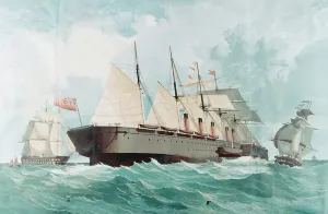 Isambard Kingdom Brunel Engineer Prints: SS Great Eastern, Isambard Kingdom Brunel's great steam ship