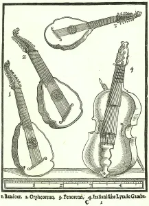 Stringed Musical Instruments Prints: Stringed Instruments. 1: Bandoer