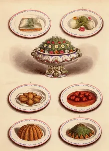 Vegetable Dishes Print, 1895