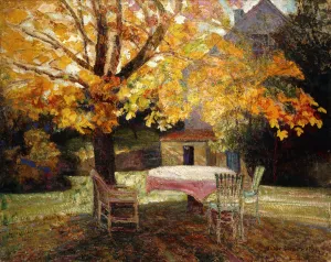 The Terrace, Autumn; La Terrasse, Automne, (oil on canvas) The Terrace, Autumn; La Terrasse, Automne, (oil on canvas)