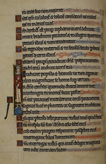 13th Century Illuminated Latin Psalter Print