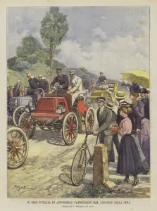 The Tour of Italy by Car Sponsored by Corriere Della Sera (colour litho) The Tour of Italy by Car Sponsored by Corriere Della Sera (colour litho)