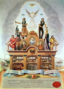 Trade Emblem of the Amalgamated Society of Engineers, Machinists, Millwrights, Smiths Trade Emblem of the Amalgamated Society of Engineers, Machinists, Millwrights, Smiths