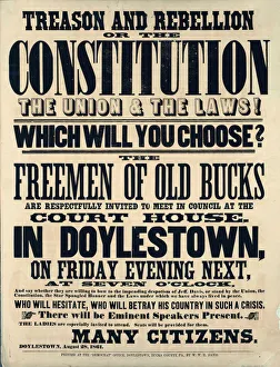 Treason and rebellion or the constitution the union and the laws! Which will you choose Treason and rebellion or the constitution the union and the laws! Which will you choose