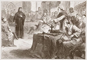 Accuser Collection: Trial of Wicliffe, illustration from The History of Protestantism