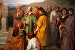 The triumph of Truth, detail of the astronomers. 1847 (oil on canvas) The triumph of Truth, detail of the astronomers. 1847 (oil on canvas)