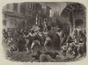 Turkish Firemen carrying Hand-Engines to the Scene of the late Conflagration in Turkish Firemen carrying Hand-Engines to the Scene of the late Conflagration in