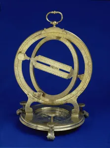 Universal Equinoctian Standing Ring Dial, probably made by Thomas Heath, c.1730 (brass) Universal Equinoctian Standing Ring Dial, probably made by Thomas Heath, c.1730 (brass)