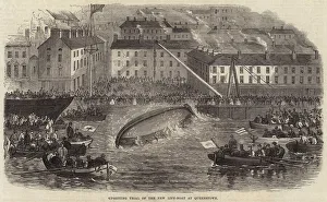 Upsetting Trial of the New Life-Boat at Queenstown (engraving) Upsetting Trial of the New Life-Boat at Queenstown (engraving)