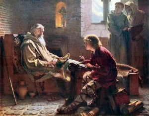 The Venerable Bede translating the last chapter of St John The Venerable Bede translating the last chapter of St John
