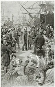 Victor Hugo hails a universal republic during a speech while in exile on 1st August 1852 Victor Hugo hails a universal republic during a speech while in exile on 1st August 1852