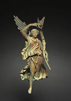 Victory with Cornucopia (Chariot Attachment), 40-68 (bronze) Victory with Cornucopia (Chariot Attachment), 40-68 (bronze)