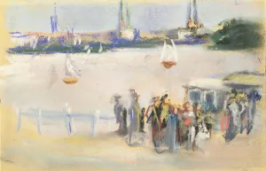 View of the Aussenalster, 1909 (pastel on paper) View of the Aussenalster, 1909 (pastel on paper)