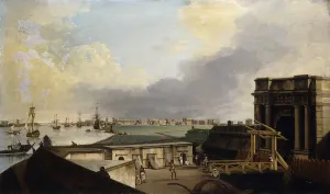 A View of Calcutta taken from Fort William, (oil on canvas) A View of Calcutta taken from Fort William, (oil on canvas)