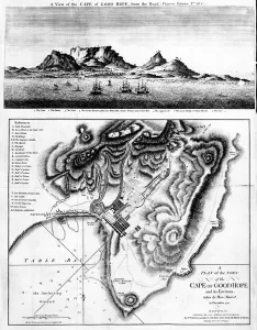 A View of the Cape of Good Hope and A Plan of the Town of the Cape of Good Hope A View of the Cape of Good Hope and A Plan of the Town of the Cape of Good Hope