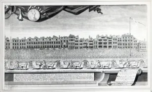 View of the Charity Children in the Strand, 7th July 1713, print made in 1715 (engraving) View of the Charity Children in the Strand, 7th July 1713, print made in 1715 (engraving)