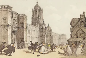 Front View of Christ Church (colour litho) Front View of Christ Church (colour litho)
