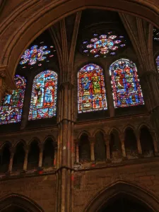 A view of the east clerestory windows in the south transept A view of the east clerestory windows in the south transept