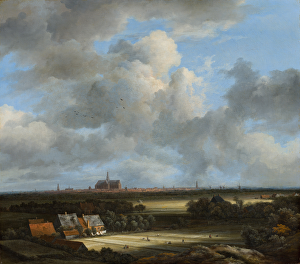 View of Haarlem with Bleaching Grounds, c.1670-75 (oil on canvas) View of Haarlem with Bleaching Grounds, c.1670-75 (oil on canvas)
