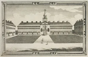 View of the Ironmongers Company Almshouses, Kingsland Road, Hackney, c View of the Ironmongers Company Almshouses, Kingsland Road, Hackney, c