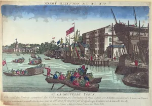 View of New York, engraved by Balthazar Frederic Leizelt (coloured engraving) View of New York, engraved by Balthazar Frederic Leizelt (coloured engraving)