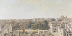 View of Paris from the Belvedere of M. Fornelle, rue des Boulangers, 1787 (pen, brown ink View of Paris from the Belvedere of M. Fornelle, rue des Boulangers, 1787 (pen, brown ink