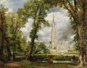 View of Salisbury Cathedral from the Bishop's Grounds, (oil on canvas) c.1822 View of Salisbury Cathedral from the Bishop's Grounds, (oil on canvas) c.1822