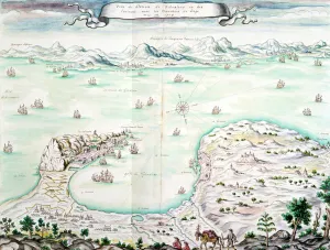 View of the Siege of Gibraltar in 1704 (w/c on paper) View of the Siege of Gibraltar in 1704 (w/c on paper)