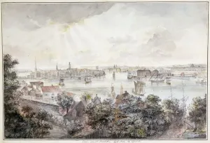 A View of Stockholm from Soder with the Royal Palace, Storkyrkan A View of Stockholm from Soder with the Royal Palace, Storkyrkan