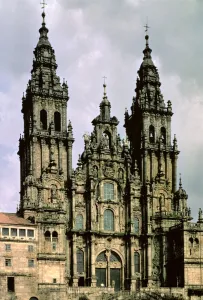 Artists/spanish school after/view west fachada del obradoiro 1738 50 photo Artists/spanish school after/view west fachada del obradoiro 1738 50 photo