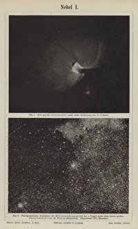 Views of the Orion Nebula and the Milky Way in the area of Deneb (engraving) Views of the Orion Nebula and the Milky Way in the area of Deneb (engraving)