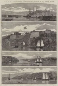 Views on the Potomac below Washington (engraving) Views on the Potomac below Washington (engraving)